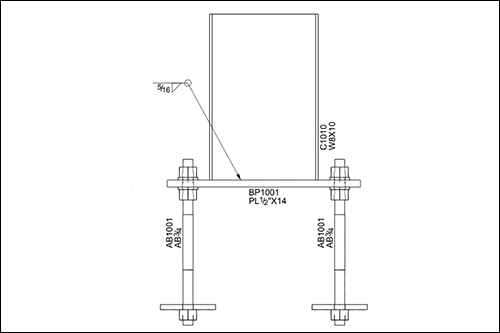 Column Base Plate